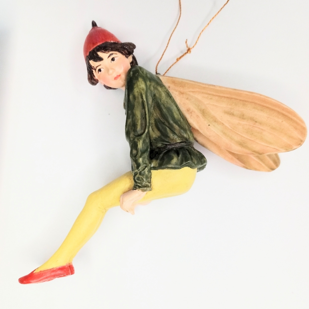 Flower Fairy "Nightshade Berry" Cicely Mary Barker Figurine Series VI Free Ship